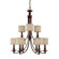 Capital Lighting Loft 9 Light Chandelier with Fabric Shade