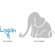 Alphabet Garden Designs Logan's Elephant Wall Decal