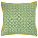 Jiti Pillows Maze Square Decorative Pillow in Green and Yellow