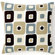 Jiti Pillows Geo Cotton Square Pillow in Spa