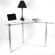 Tier One Designs Corner Computer Desk with Glass Top