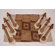 Textiles Plus Inc. Poly Silk Jacquard Placemat in Golden Square (Set of 6)
