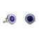 L2 Concentric Circles Cufflinks in Purple