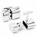 Ravi Ratan Polished Silver Oval USB Cufflinks (4GB)