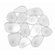 InterDesign Pebblz Tub Treads (Set of 6) in Clear