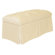 Skyline Furniture Tufted Skirted Bedroom Storage Ottoman