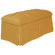 Skyline Furniture Tufted Skirted Bedroom Storage Ottoman