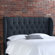 Skyline Furniture Tufted Wingback Linen Headboard
