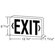 Royal Pacific LED Di-Cast Exit Double Face in Red