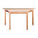 Ironwood Trapezoid Oak Frame Table