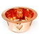 D'Vontz Round Copper Bar Sink with Grape Relief