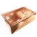 D'Vontz 33" x 22" x 10" Single Bowl Copper Farmhouse Kitchen Sink