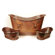 D'Vontz Isabella Small Copper Bath Tub with Rings