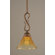 Toltec Lighting Swan 1 Light Mini Pendant