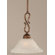 Toltec Lighting Swan 1 Light Mini Pendant