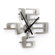 Umbra Big Time 18" Geometric Molded Clock in Nickel