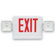 Barron Lighting Contractor Grade Thermo Plastic Red LED Exit Sign