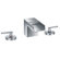 Artos Kascade Widespread Bathroom Sink Faucet with Cold and Hot Handles