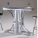 Johnston Casuals Crescent Granite Top Contemporary Bar Table