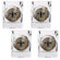 Great American Products NFL Open Field 4 Piece Square Shot Glass Set