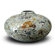 Global Pickings Natural Home Decor Sunshine Oval Vase in White and Silver