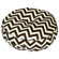 Greendale Home Fashions Zig Zag Fabric Round Floor Pillow