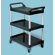 Rubbermaid Commercial Products Food Service & Utility Cart with Casters and Aluminum Uprights