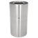 Rubbermaid Commercial Products Two-Piece Open Top Indoor Receptacle in Satin Aluminum