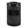 Rubbermaid Commercial Products Open Top Receptacle, Round, Steel, 51gal, Black