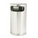 Rubbermaid Commercial Products Designer Fire-Safe Receptacle, Half-Round, Steel, 9gal, SS/BK