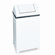 Rubbermaid Commercial Products Fire-Safe Swing Top Receptacle, Square, Steel, 14gal, White                                                                  