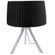 Checkolite International Home Design Zymeth One Light Table Lamp in Black