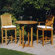 Barlow Tyrie Teak Edinburgh Bar Height Dining Set