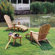 Barlow Tyrie Teak Adirondack Seating Set