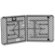 Flash Furniture Plastic Bi-Folding Table in Granite White
