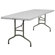 Flash Furniture Blow Molded Plastic Folding Table in Granite White
