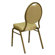 Flash Furniture Hercules Series Teardrop Back Stacking Banquet Chair With Gold Frame