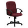 Flash Furniture Mid-Back Fabric Task Chair with Nylon Arms