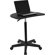 Flash Furniture Height Adjustable Mobile Laptop Computer Desk with Black Top