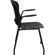 Flash Furniture Hercules Series Perforated Stacking Side Chair with Arms in Black