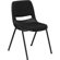 Flash Furniture Hercules Series Ergonomic Shell Stack Chair in Black