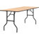 Flash Furniture Rectangular Wood Folding Banquet Table with Clear Coated Finished Top