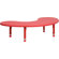 Flash Furniture Height Adjustable Half-Moon Plastic Activity Table