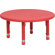 Flash Furniture Round Height Adjustable Plastic Activity Table