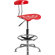 Flash Furniture Height Adjustable Drafting Stool with Chrome Base