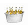 Tablecraft Galvanized Steel Oval Beverage Tub