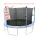 Upper Bounce 14'  Trampoline Enclosure Safety Net Fits For 14 FT. Round Frames Using 4 Poles or 2 Arches (Poles Not Included)