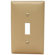 Morris Products 1 Gang Oversize Lexan Wall Plates for Toggle Switch in Ivory