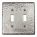 The Copper Factory Hammered Copper Double Switch Plate