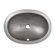 The Copper Factory Hand Hammered Copper Oval Self-Rimming Bathroom Sink